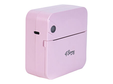 C17M Pembe Mini Bluetooth Yazıcı – Termal, Portable, Kartuşsuz Baskı