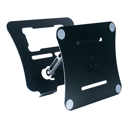 G68G Siyah Notebook Standı – Metal, 360° Döner, Yükseklik & Açı Ayarlı Ergonomi