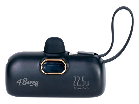 DX268Y Siyah Powerbank – 5.000 mAh, 22.5 W Lightning Hızlı Şarj