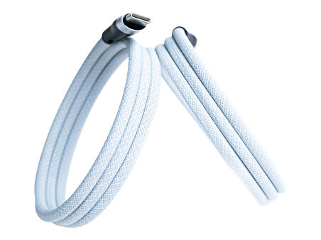 KS-CL01 Beyaz Manyetik USB-C-Lightning Kablosu – 1 m, Süper Hızlı Şarj