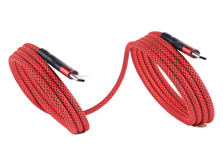 BMCC-06 Kirmizi USB-C-C Manyetik Kablo – 2 m, 100 W Süper Hızlı Şarj