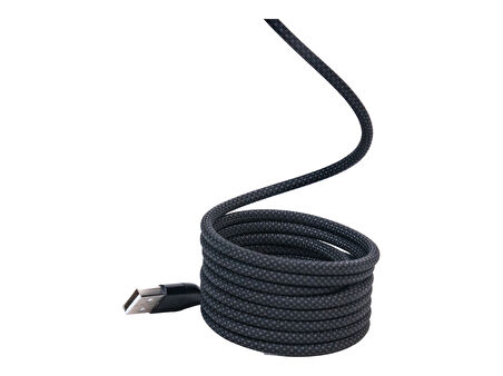 BMUC-02 Siyah Manyetik USB-A-C Kablo – 1.5 m, Süper Hızlı Şarj