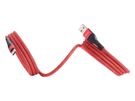 BMUC-02 Kirmizi Manyetik USB-A-C Kablo – 1.5 m, Süper Hızlı Şarj