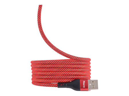 BMUC-03 Kirmizi Manyetik USB-A›C Kablo – 2 m, Süper Hızlı Şarj