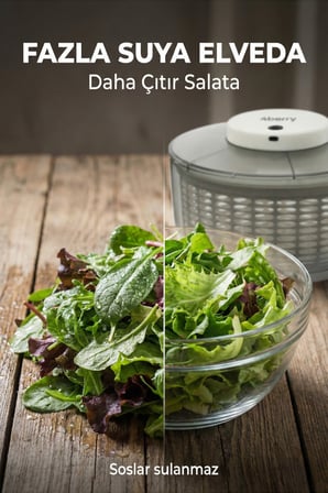 Otomatik Elektrikli Salata Kurutucu - 6 Litre USB Şarjlı Sebze ve Meyve Kurutma Makinesi
