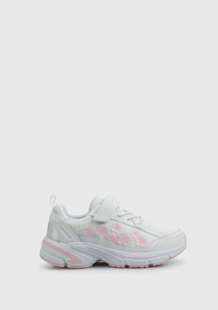 Flower Beyaz Kız Çocuk Sneaker