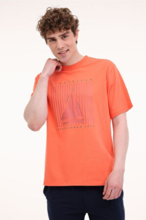 Lumberjack 5M Ml Pete 11Otd2-24 5Fx Coral Erkek Kkol t-shirt