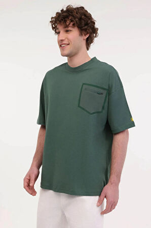 ML STAR 11OTD1-26 5FX Koyu Yeşil Erkek T-Shirt 101948233