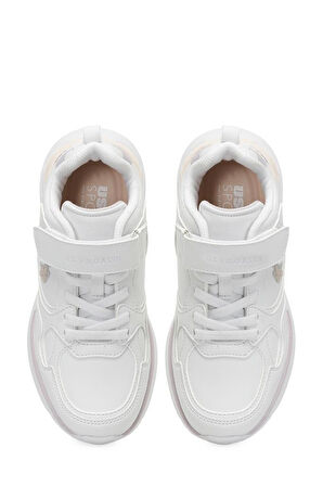 U.S. Polo Assn. INTER JR 5FX 101946489 Kız Çocuk Spor Ayakkabı Beyaz 31-35 