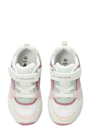 U.S. POLO ASSN. LESSER 5FX KIZ ÇOCUK SPOR AYAKKABI PUDRA
