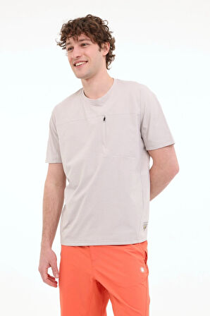 Lumberjack ML KEYS 11YMMT22037 5FX Ekru Erkek Kısa Kol T-Shirt 101948219