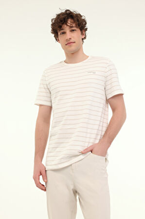 LUMBERJACK ML MAGNUS 11ITL1073 5FX ERKEK KISA KOL TİŞÖRT BEYAZ