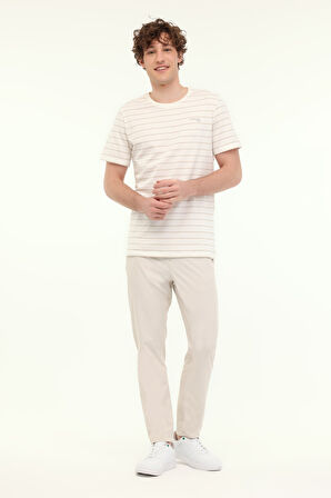 LUMBERJACK ML MAGNUS 11ITL1073 5FX ERKEK KISA KOL TİŞÖRT BEYAZ