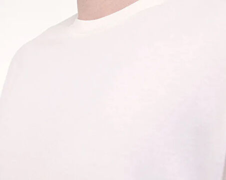 Lumberjack 5M MB CT110 PM C NK Erkek  Kırık Beyaz Tişört