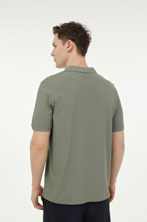 LUMBERJACK MB CT953 POLO T-SH 5FX ERKEK KISA KOL POLO TİŞÖRT HAKİ