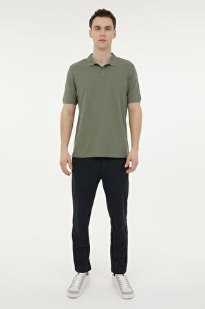 LUMBERJACK MB CT953 POLO T-SH 5FX ERKEK KISA KOL POLO TİŞÖRT HAKİ