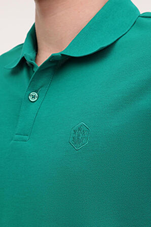 LUMBERJACK MB CT953 POLO T-SH 5FX ERKEK KISA KOL POLO TİŞÖRT YEŞİL