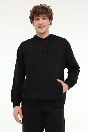 Lumberjack MB SN73 HOODIE 5FX 101939609 Erkek Sweatshirt Siyah S-XXL 