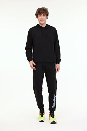 Lumberjack MB SN73 HOODIE 5FX 101939609 Erkek Sweatshirt Siyah S-XXL 