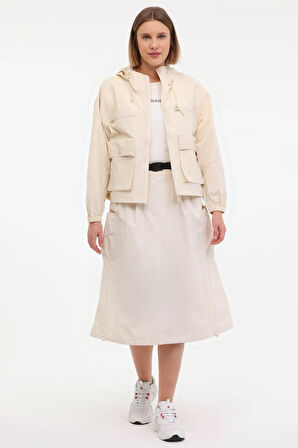 Lumberjack 5M Wl  Ecofı 8Kt28 5Fx Bej Kadın Yagmurluk