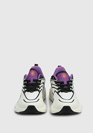 Melan Kırık Beyaz Deri Kadın Sneaker