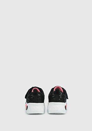 Princess Siyah Deri Kız Çocuk Sneaker