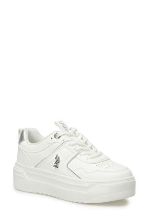 U.S. Polo Assn. CLARKE 5FX 101946719 Kadın Sneaker Ayakkabı Beyaz 36-40 