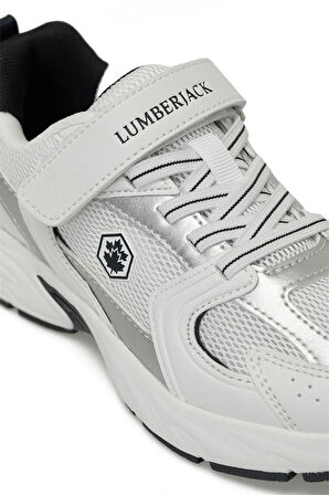 Lumberjack 5M POL JR 5FX Unisex Çocuk Koşu &amp; Yürüyüş Ayakkabı Beyaz