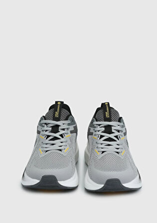 Pump Gri Deri Erkek Sneaker