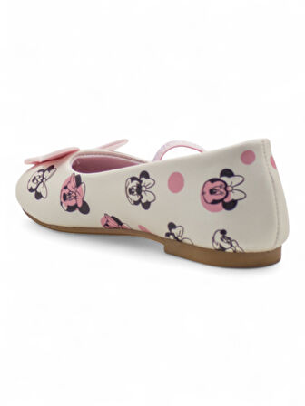 MINNIE MOUSE BOSTA.P5FX KIZ ÇOCUK BABET AYAKKABI BEYAZ