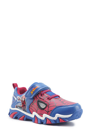 SPIDERMAN MASKO.P5FX ERKEK ÇOCUK IŞIKLI SPOR AYAKKABI MAVİ