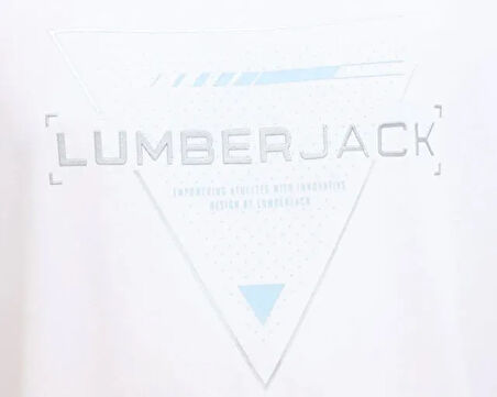 Lumberjack 5M Ml Cris 11C-Elg22001 5Fx Erkek Günlük Tişört 101948331 Beyaz