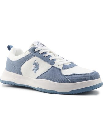 U.S.POLO ASSN WALT 5FX BEYAZ MAVİ COMFORT ANATOMİK SPOR AYAKKABISI