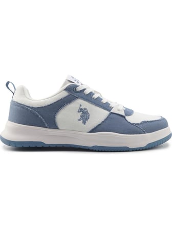 U.S.POLO ASSN WALT 5FX BEYAZ MAVİ COMFORT ANATOMİK SPOR AYAKKABISI