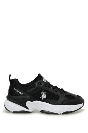 U.S. Polo Assn. MAYBE WMN 5FX 101947172 Kadın Spor Ayakkabı Siyah Beyaz 36-40 