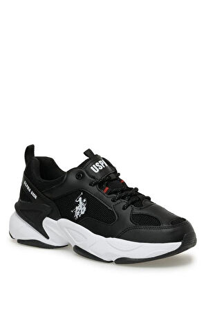 U.S. Polo Assn. MAYBE WMN 5FX 101947172 Kadın Spor Ayakkabı Siyah Beyaz 36-40 