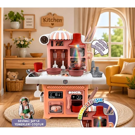 Can Ali Toys Pilli Işıklı Sesli Sevimli Şefin Mutfağı