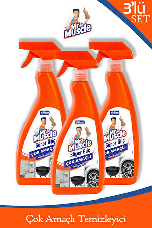 Süper Güç Çok Amaçlı Temizleyici 750 ml 3'lü Set