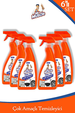 Süper Güç Çok Amaçlı Temizleyici 750 ml 6'lı Set