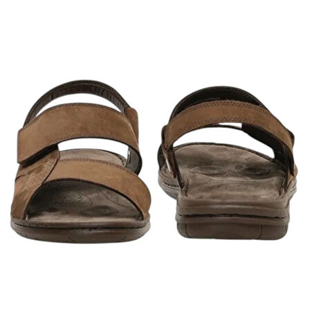 Polaris 106894N 5FX Kahve Erkek Comfort Deri Sandalet