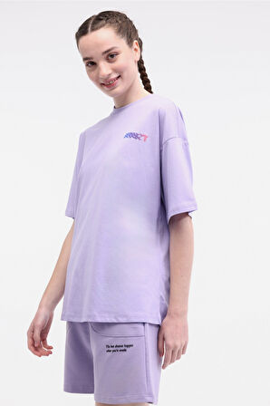 Lumberjack 5M Wl Moıra 11F212 5Fx Mor Kadın Kkol t-shirt