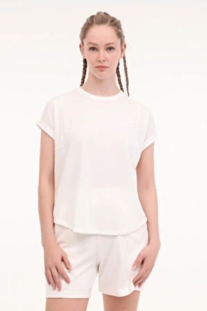 WL FUN 11MD1143 5FX Kadın Bej T-Shirt - 102011806