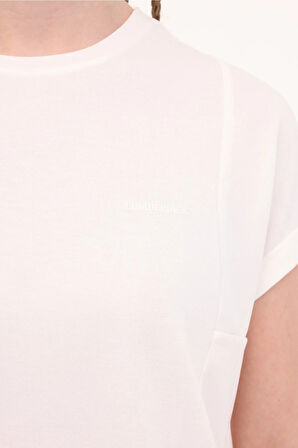 WL FUN 11MD1143 5FX Kadın Bej T-Shirt - 102011806