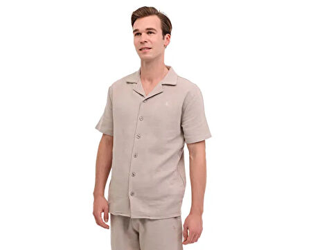 Lumberjack 5M Ml Raskol 61Hl103 5Fx Erkek Günlük Gömlek 102013305 Krem