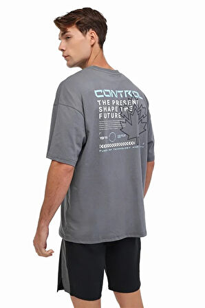 5MML HENRY 12FL-14 5FX Erkek Gri T-Shirt - 102007154