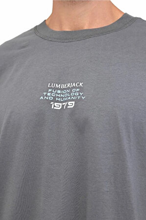 5MML HENRY 12FL-14 5FX Erkek Gri T-Shirt - 102007154