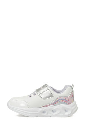 KİNETİX RUBY PU B 5PR KIZ BEBEK IŞIKLI SPOR AYAKKABI BEYAZ