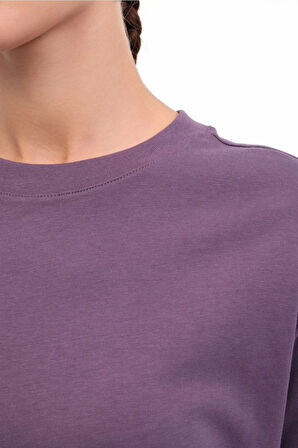 WB 11ASYA-T 5PR Kadın Mor T-Shirt - 102032887