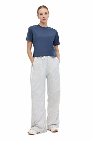 5W WB 11ASYA-T 5PR Kadın Mavi T-Shirt - 102032888