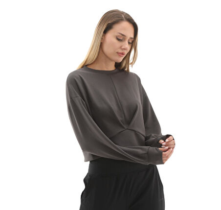 102020746-R Lumberjack 5W Wl Arat Yog1-7 Yog1 5Pr Kadın Sweatshirt Gri